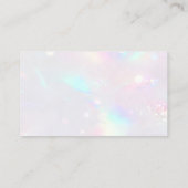 Rose Gold Wäsche Holographische Reinigung Visitenkarte (Rückseite)