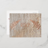 Rose Gold Wasserfall UAWG Folie Einladungspostkarte (Vorderseite/Rückseite)