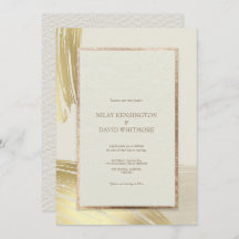 Rose Gold Wasserfarbe Pinselstriche Hochzeit