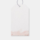 Rose Gold Watercolor Hochzeit Begrüßung Geschenkanhänger (Rückseite)