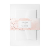 Rose Gold Watercolor Hochzeit Einladungsbanderole (Vorderseite Beispiel)