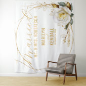 Rose Gold Wedding Background Wandteppich (Beispiel)