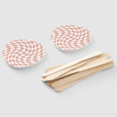 Rose Gold Wedding Collection Karo überprüft Fächer (Non-assembled)