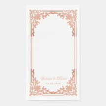 Rose Gold Wedding Elegantes Vintages antikes Skrip