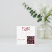 Rose Gold Wedding Foto mit QR Code Begleitkarte (Stehend Vorderseite)