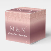 Rose Gold Wedding Geschenkboxen Individuelle Name  Geschenkschachtel (Vorderseite)