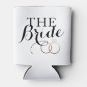 Rose Gold Wedding Rings Bride Custom kann Cooler Dosenkühler (Vorderseite)