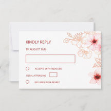 Rose Gold Wedding RSVP