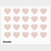 Rose Gold Wedding Stickers (Blatt)