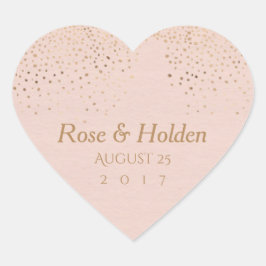 Rose Gold Wedding Stickers