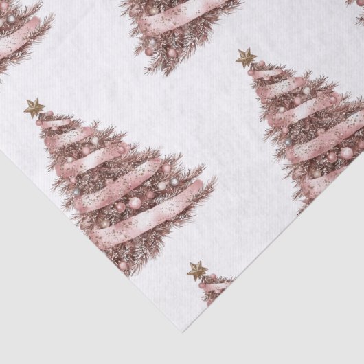 Rose Gold Weihnachtsbaum Seidenpapier (Detail)