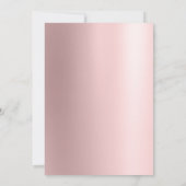 Rose Gold Weihnachtsbaum Winterbetrieb Urlaub Einladung (Rückseite)