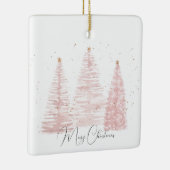 Rose Gold Weihnachtsbaumen Keramikornament (Rechts)