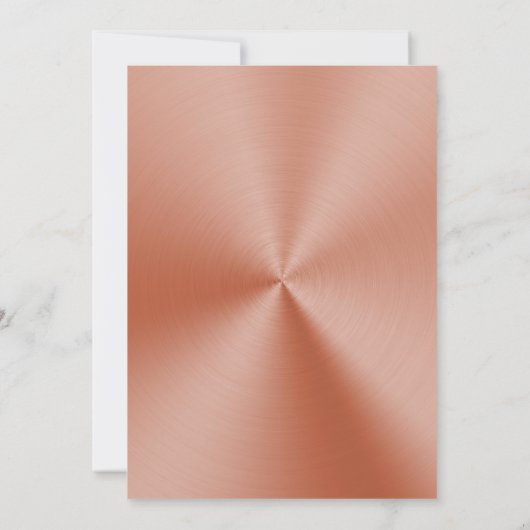 Rose Gold Weihnachtskrümel Kinderdusche Einladung (Rückseite)