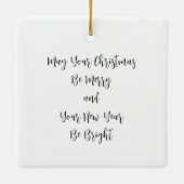 Rose Gold Weihnachtsschmuck (Rückseite)