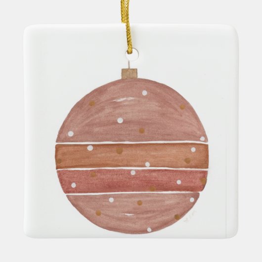 Rose Gold Weihnachtsschmuck (Vorderseite)