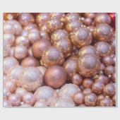 Rose Gold Weihnachtsschmuck Geschenkpapier (Flach)