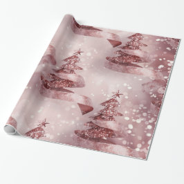 Rose Gold Weihnachtswrapping Paper Geschenkpapier