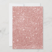 Rose Gold Wein Bridal Dusche Einladung Karte (Rückseite)