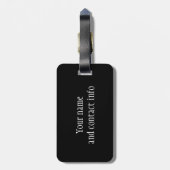 Rose Gold Weingläser Metallisches Gepäck Gepäckanhänger (Rückseite vertikal)