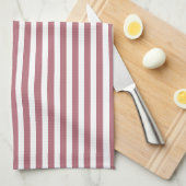 Rose Gold Weiß, leicht horizontal gestreift Geschirrtuch (Viertel Falte)