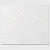 Rose Gold Weiße Streifen  Geschenkpapier (Flach)