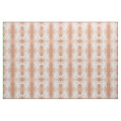 Rose Gold Weißes Kirschblütenmuster Stoff (Yard (91,4 cm))