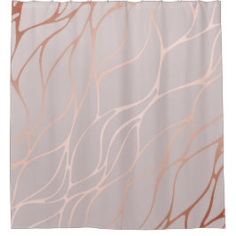 Rose Gold, Welle, schön, feminin, chic, elegant,ic Duschvorhang