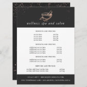 Rose-Gold-Wellness-Center-Logo | Flyer der Preise (Vorne/Hinten)