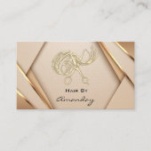 Rose Gold WELLNESS-CENTER Logo Wellness Hair Styli Visitenkarte (Vorderseite)