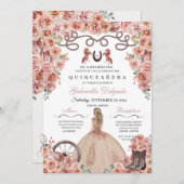 Rose Gold Western Charra Giro del Malcantone Einladung (Vorne/Hinten)