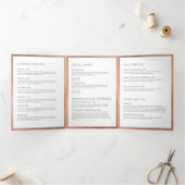 Rose Gold Whisk Bäckerei Catering Broschüre (Innenseite)