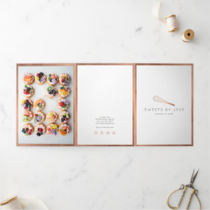 Rose Gold Whisk Bäckerei Catering Broschüre