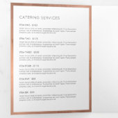 Rose Gold Whisk Bäckerei Catering Broschüre (Innen Erste Seite)