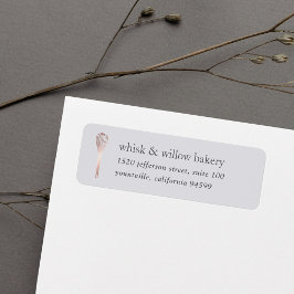 Rose Gold Whisk Bäckerei Rücksendeadresse