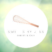 Rose Gold Whisky Bäckerei Fensteraufkleber (Blatt 3)