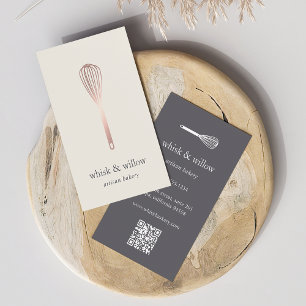 Rose Gold Whisky Bäckerei KOCH Caterer QR Co Visitenkarte