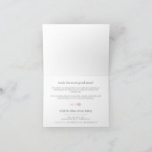 Rose Gold Whisky | Bäckerei oder Caterer Dankeskarte (Innenseite)