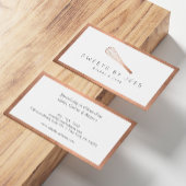 Rose Gold Whisky Bäckerei Visitenkarte