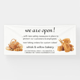 Rose Gold Whisky Bakery Business Wiedereröffnung Banner