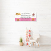 Rose Gold Whisky Bakery Business Wiedereröffnung Banner (Insitu)