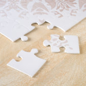 Rose Gold White Damask Mandala Puzzle (Seite)