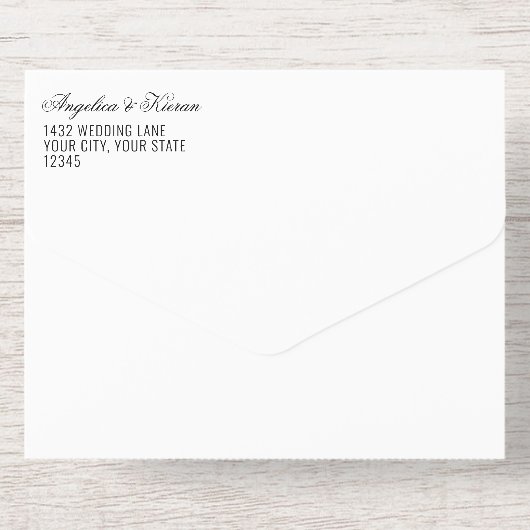 Rose Gold White Floral Monogram Photos Wedding All-in-One-Einladung (Rückseite)