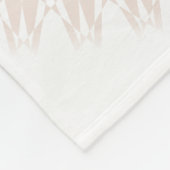 Rose Gold White Turtle Mandala Fleecedecke (Ecke)