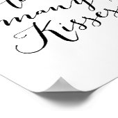 Rose Gold Wie viele Küss unterschreiben Poster (Ecke)