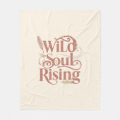 Rose Gold Wild Soul Rising Free Spirit Fleecedecke (Vorderseite)
