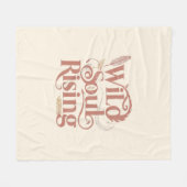 Rose Gold Wild Soul Rising Free Spirit Fleecedecke (Vorderseite (Horizontal))