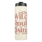 Rose Gold Wild Soul Rising Free Spirit Thermosbecher (Vorderseite)