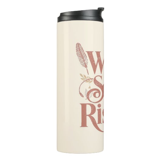 Rose Gold Wild Soul Rising Free Spirit Thermosbecher (Nach links gedreht)