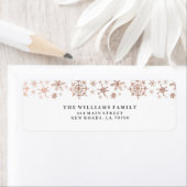 Rose Gold Winter Wonderland Mailing Labels (Insitu)